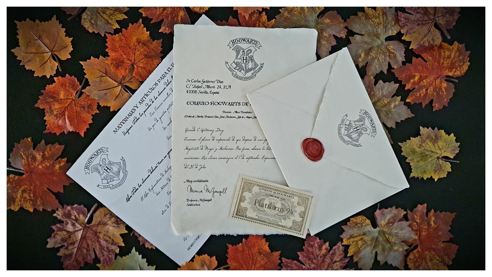 Carta Hogwarts